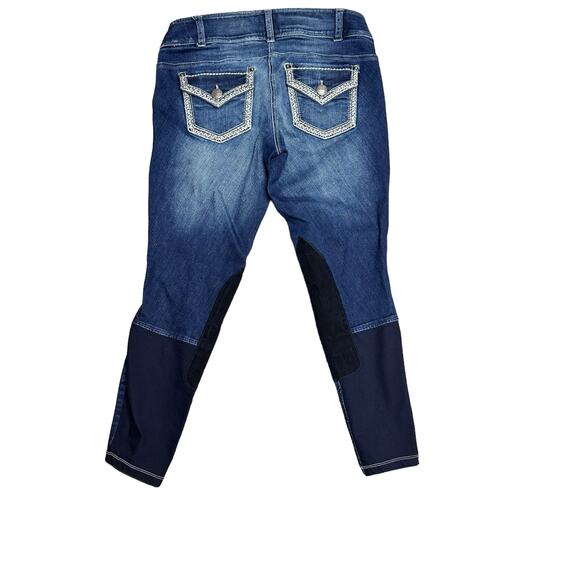 Ariat JeanRiding Equestrian Jodhpurs with Suede Grips Stretch calves Size 24R - Picture 2 of 6